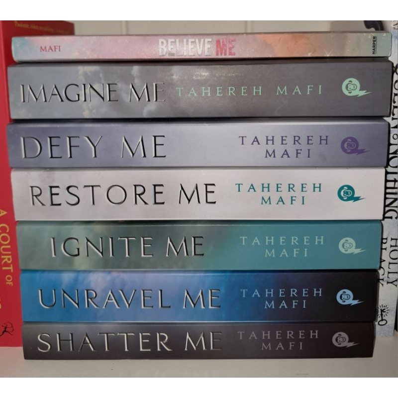shatter me series, ignite me, unravel me, restore me, defy me, imagine me, believe me