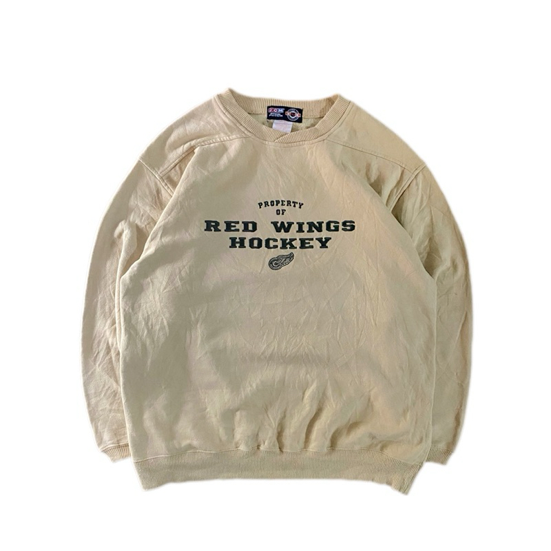 NHL Vtg Detroit Red Wings Hockey CCM Crewneck Sweatshirt