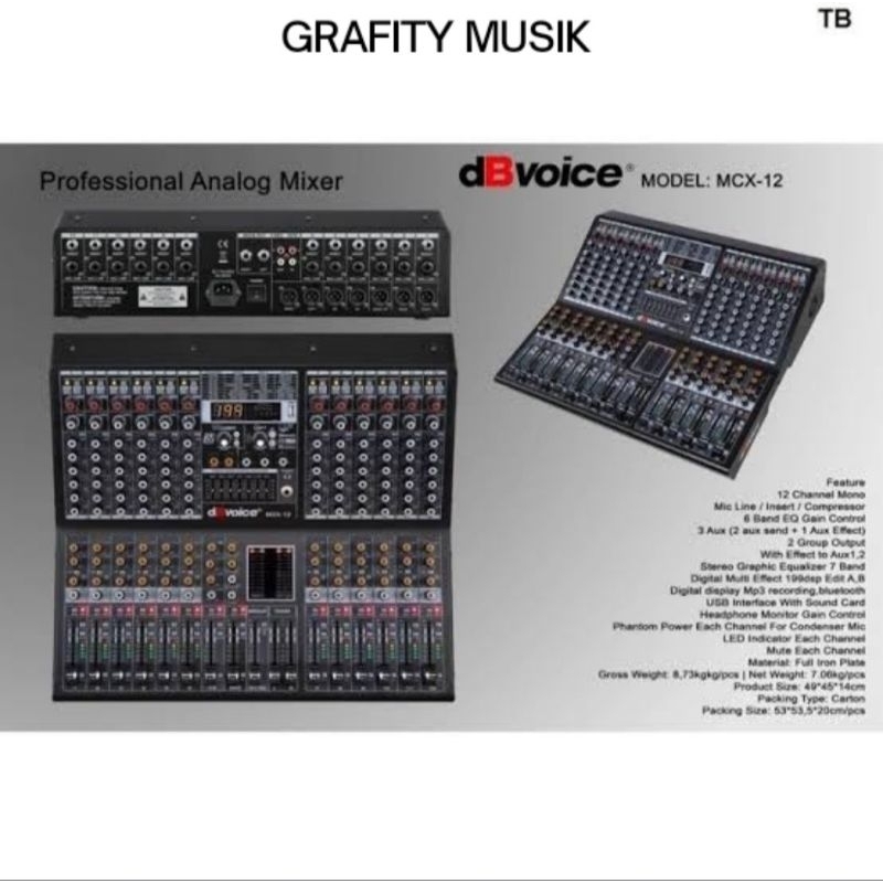 Mixer dBVoice  MCX12 MCX 12 Original