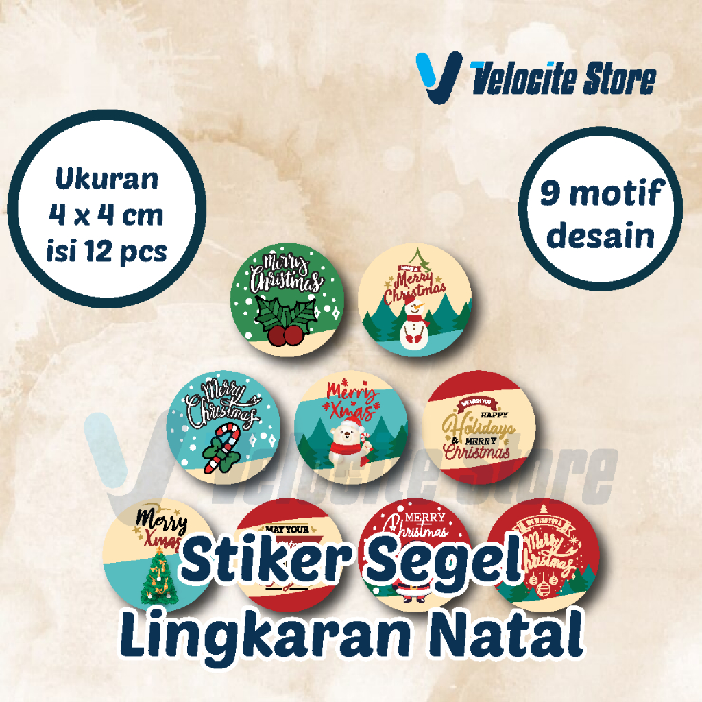 

Stiker Segel Lingkaran Natal 12 Pcs