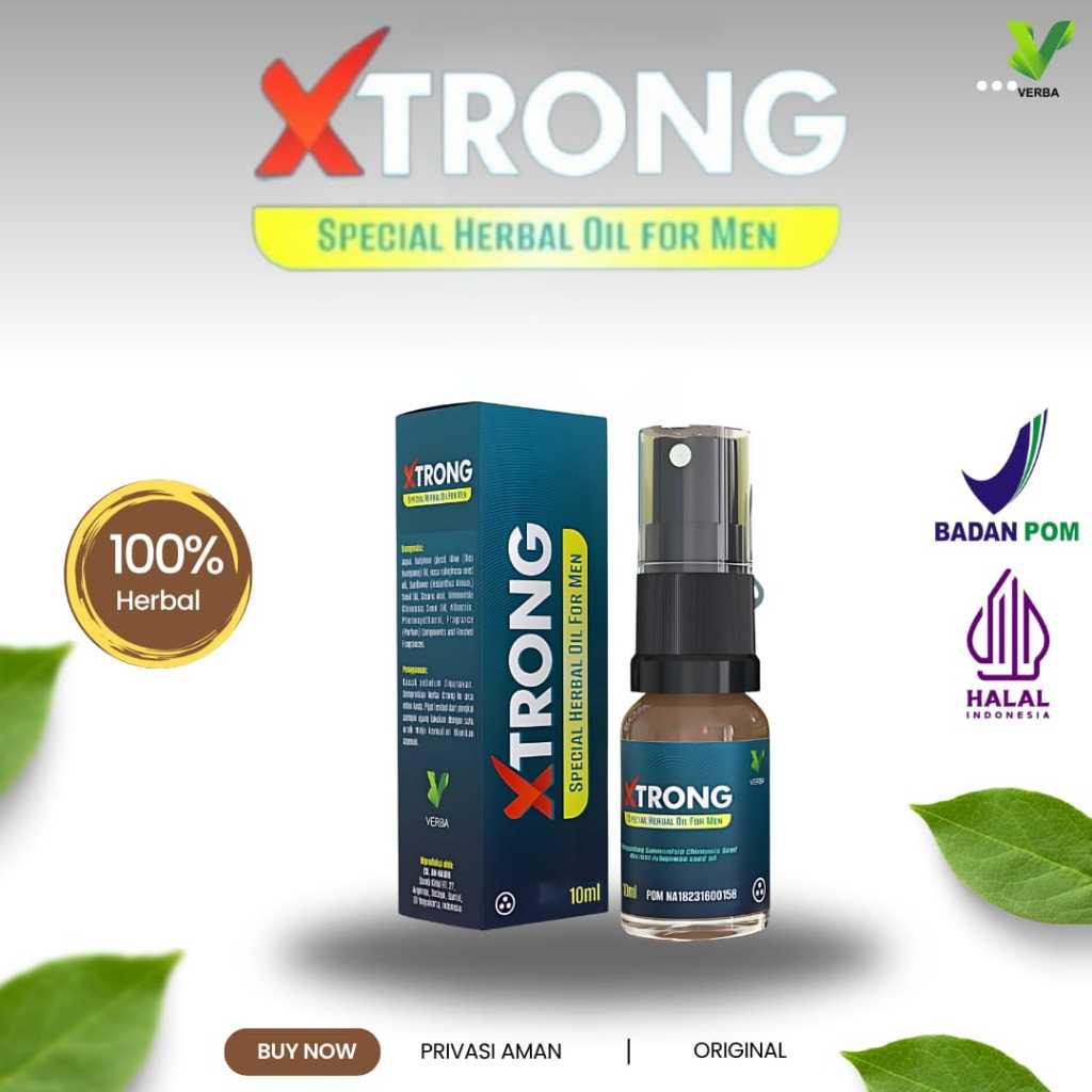 X STRONG Obat spray Kuat Perkasa Tahan Lama 2 Jam Obat Oles minyakAtasi Ezjakulasi Dini Original BPO
