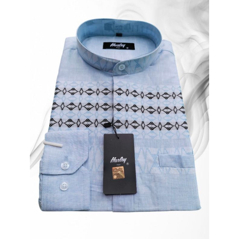 Kmeja koko / Kemko HARLEY MAN motif bordir Terbaru