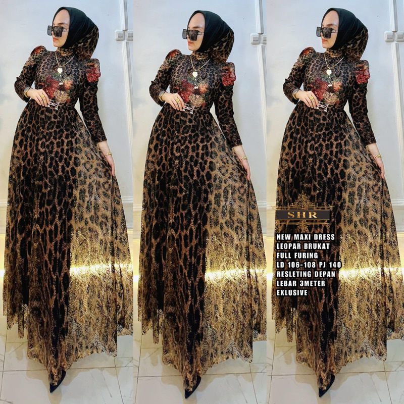 SIAP KIRIM BY SHR ORI NEW READY MAXI DRESS RATU MACAN BRUKAT FURING BY SHR ORI