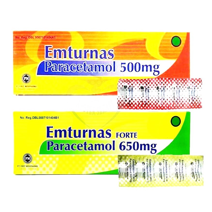 EMTURNAS TABLET EMTURNAS FORTE - PARACETAMOL PENURUN PANAS DEMAM SAKIT KEPALA