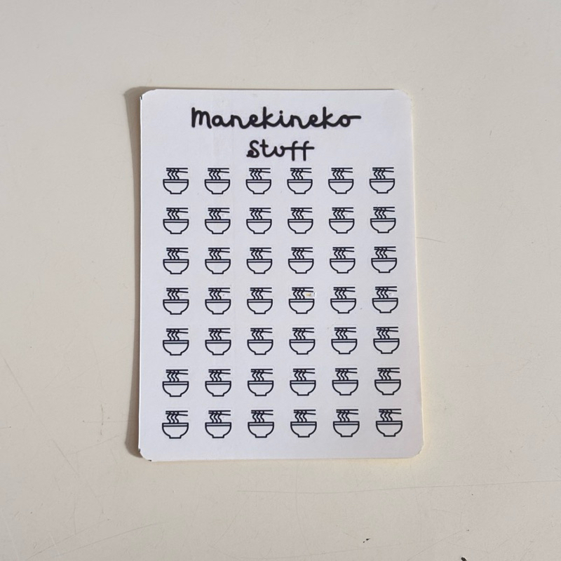

Stiker Ikon Mie Ayam / Stiker Ikon Ramen / Ramen Icon Stickers/ Tiny Stickers