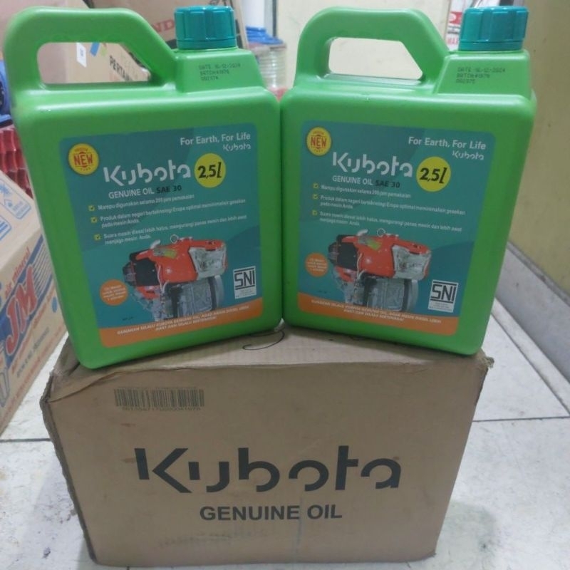 Oli diesel KUBOTA 2.5ltr / 3Ltr SAE 30 ASLI ORIGINAL ..oli GARDA sae 90 ECCO 1ltr