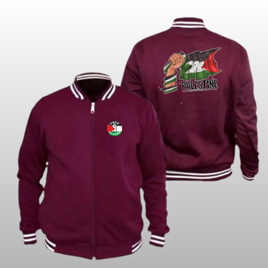 Jaket Palestina Varsity F16 Jaket Varsity Custom