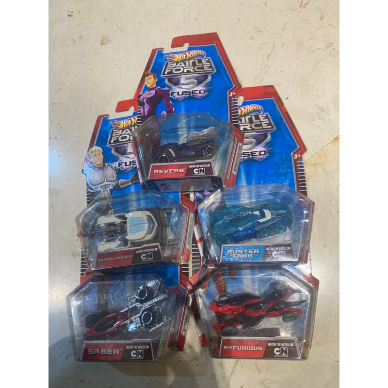 hotwheels battle force 5 fused rare