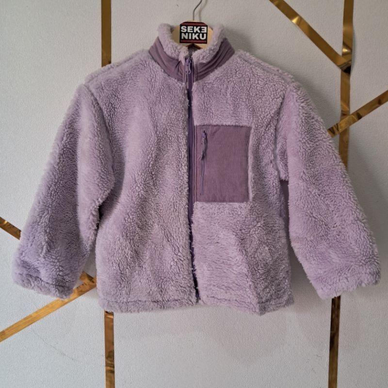 Zipper Bulu sherpa luar TOPTEN KIDS Bahan tebal ber furing