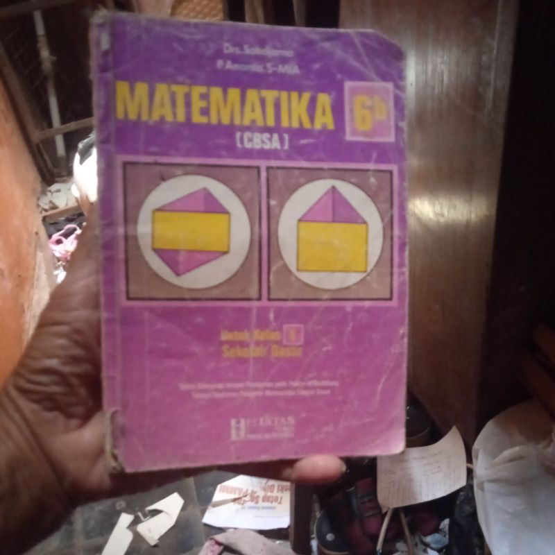 buku matematika 6b cbsa untuk kelas 6 SD buku original jadul