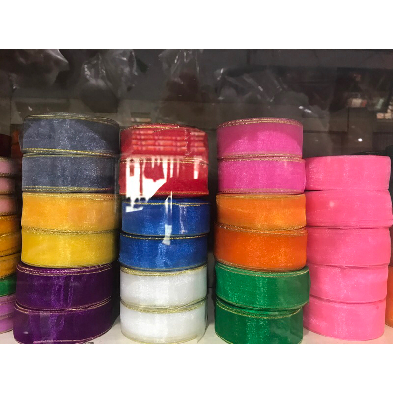 

Pita Organza 1 inch / pita Organdi 2,5cm / pita Transparan