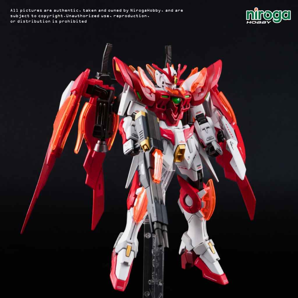 [custom repaint] BANDAI HGBF 1/144 XXXG-00W0CV Wing Gundam Zero Honoo (Yusei Kouen's Mobile Suit)