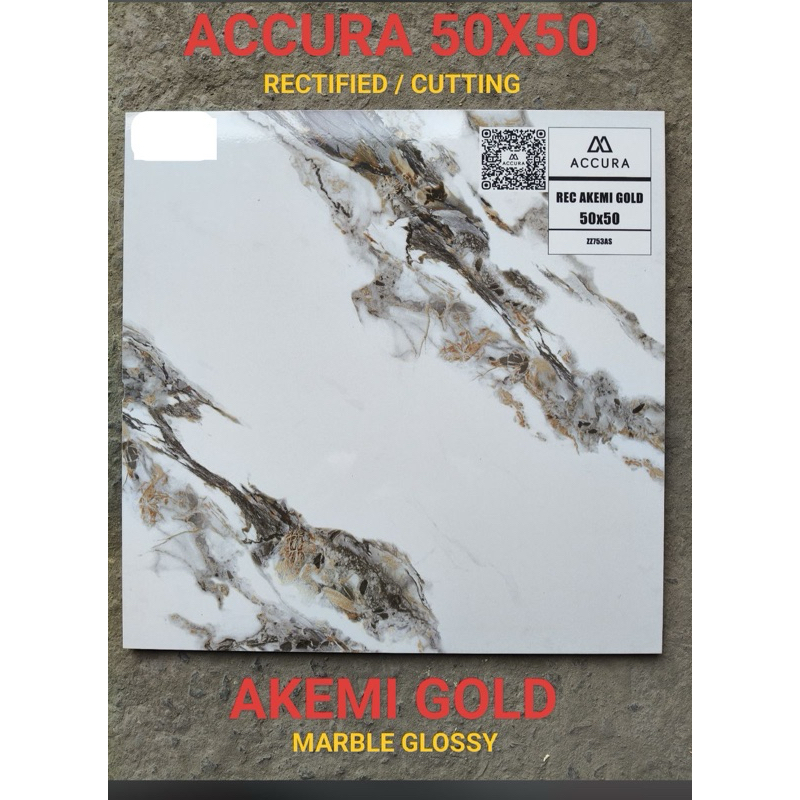 Keramik Accura 50x50 Akemi Gold | Keramik 50x50 cutting | Keramik Lantai