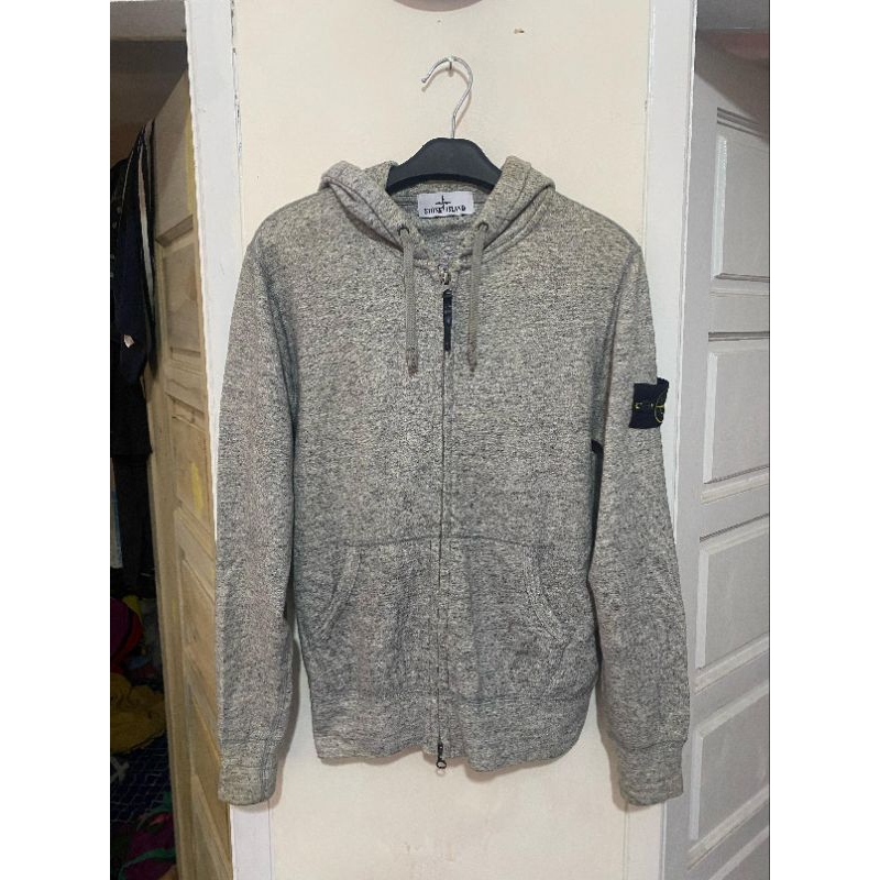 zipp hoodie stone island