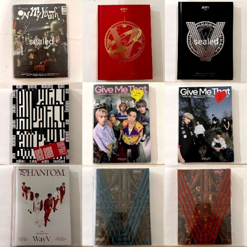 [SEALED/UNSEALED] wayv & nct albums ♡ on my youth take over the moon sequel totm totms empathy gmt g