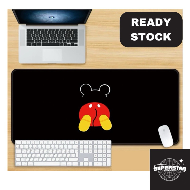 [ORI] Icupplier Premium Mouse Pad Gaming Anak 80x30cm ketebalan 3mm Motif Mickey Mouse & Friends Unt