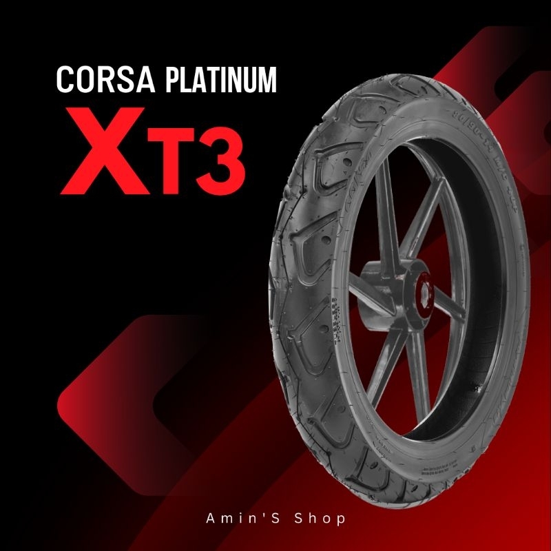 Ban Corsa Platinum XT3 80/90-14/Ban motor Tubeless /Ban motor matic