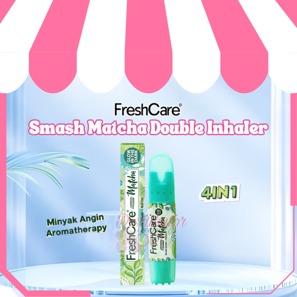 Freshcare Smash Matcha - Double Inhaler + Kerokan + Roll On + Pijat dan Relaksasi | roll on