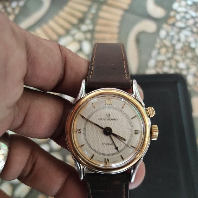 jam tangan revue thommen bell matic vintage Swiss Made original