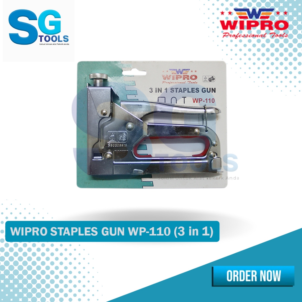 

Wipro Staples gun hekter gun 3 in 1 WP-110 - -Stapler tembak - Gun Tacker Alat Staples Tembak