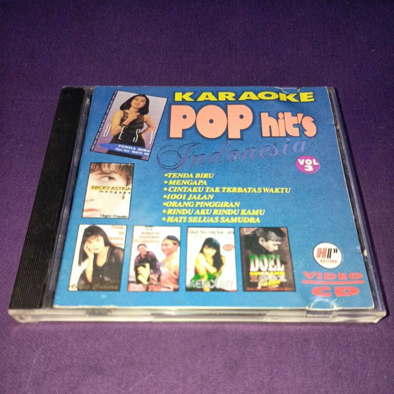 VCD POP HITS INDONESIA VOL 3 DESY RATNASARI ITA PURNAMASARI POPPY MERCURY NICKY ASTRIA ACHMAD ALBAR