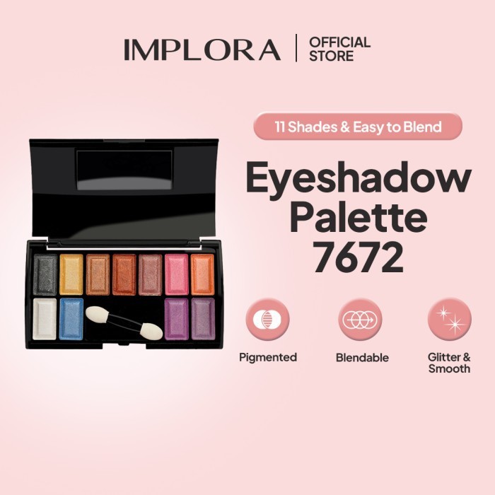 ✨BO✨ IMPLORA Eyeshadow Blush on Palette Thesmokes 11 Color (7672)