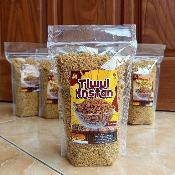 

TIWUL INSTAN Ori Coklat 400gr |Tiwul karak | Tiwul singkong enak