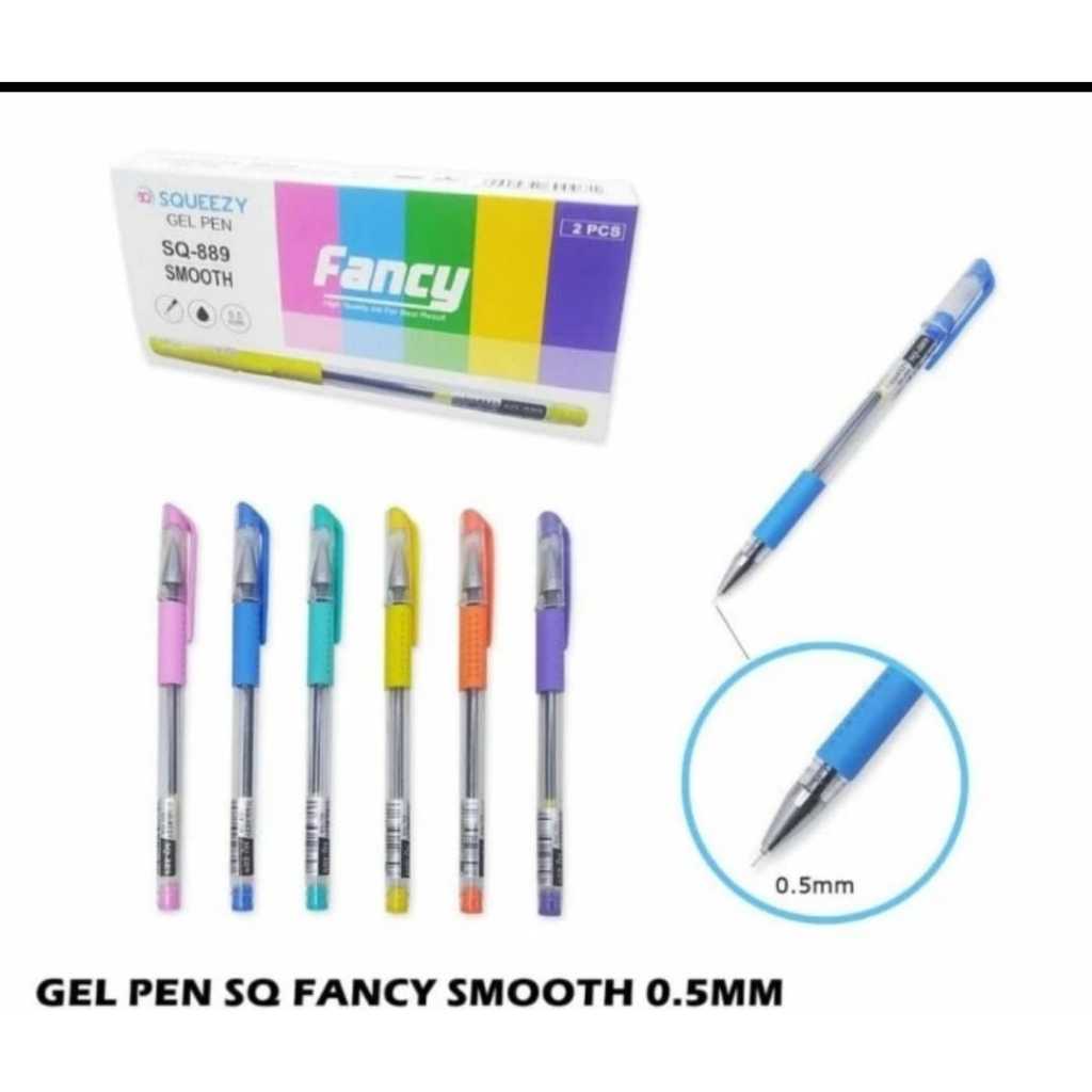 

PULPEN GEL TINTA HITAM 0.5 MM UJUNG LANCIP NEEDLE TIP SQUEEZY
