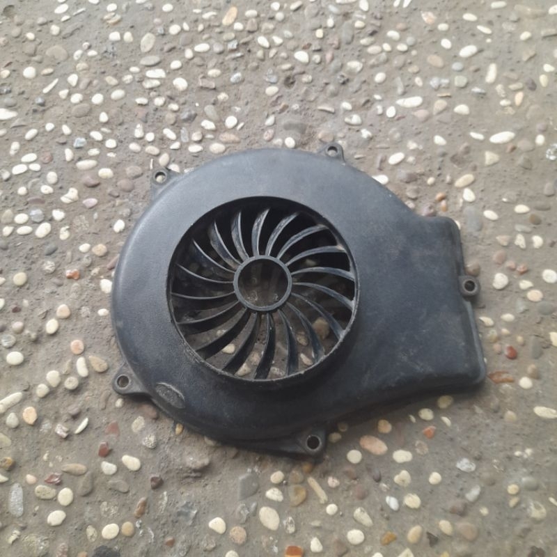 COVER TUTUP PELINDUNG KIPAS MESIN HYOSUNG KOREA , KONDISI BEKAS ORIGINAL COPOTAN MOTOR