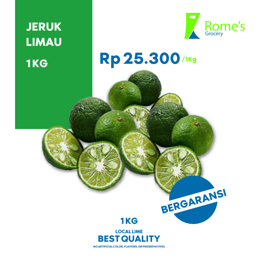 

Jeruk Limau | 1 Kg | Fresh&Organik | Bergaransi | Rome's Grocery