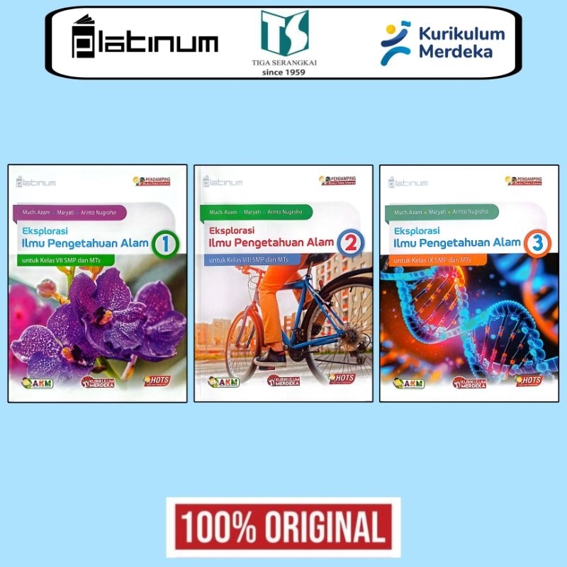 PLATINUM : Eksplorasi IPA ( Edisi Revisi ) untuk SMP / MTS Kelas 7 8 9 - Tiga Serangkai