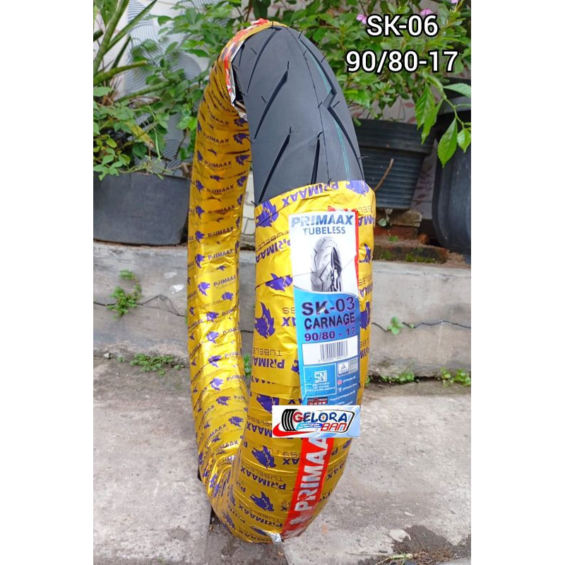 Ban Primaax Sk-06 90/80-17 Tubeless Ban 90/80-17 ban tubles Ban Donat 90/80-17 ban primaax 90/80-17 