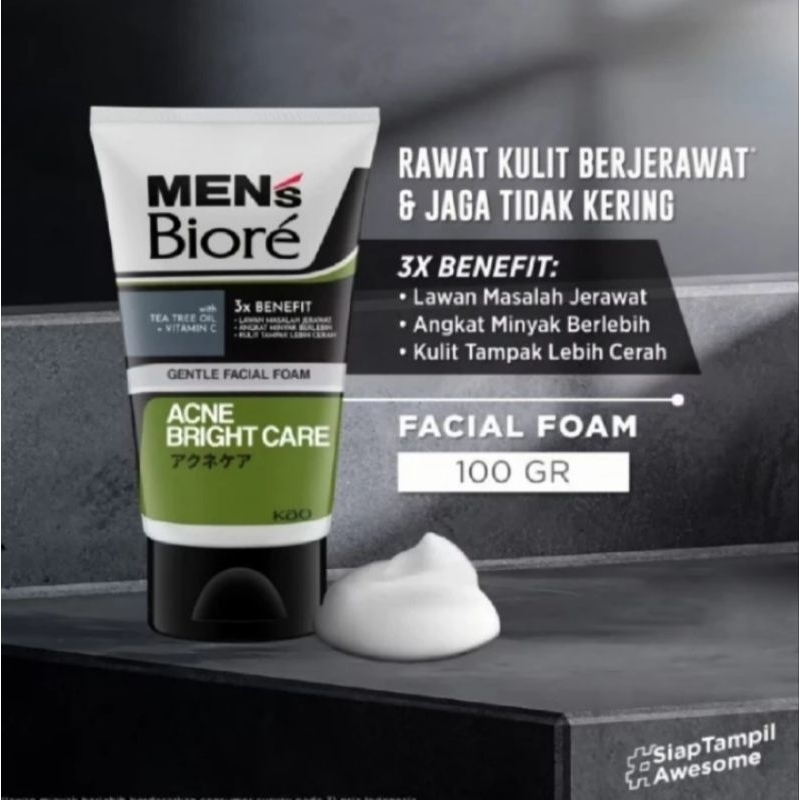 biore mens acne skincare 100g
