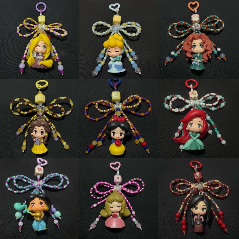 [READY] Disney Princess Bag Charm - Gantungan tas disney princess