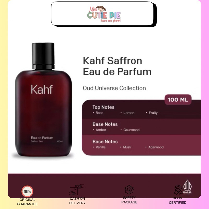 KAHF-EDP SAFFRON OUD 100ml-Parfum Pria