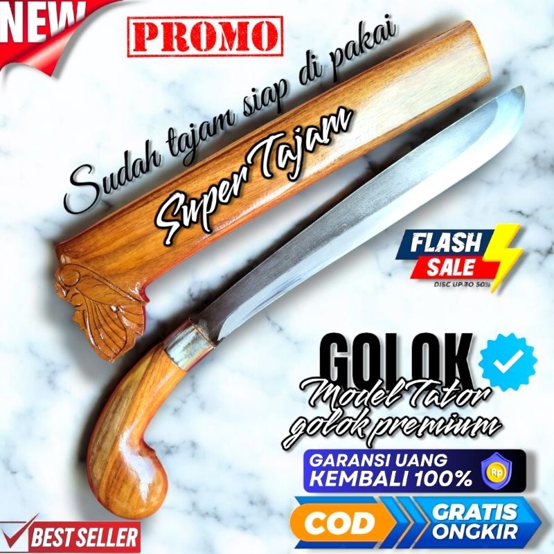 GOLOK EBUN TAHAN BANTING MODEL TATOR GOLOK EKONOMIS TAHAN LAMA TERBUAT DARI HASIL TEMPA BAKAR SEPUH 