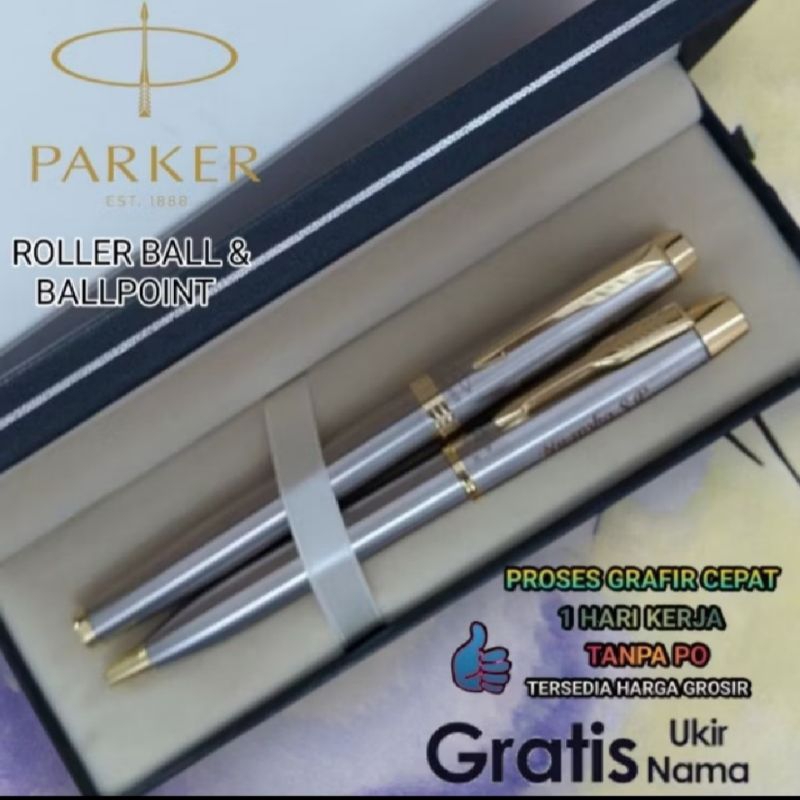 

Pulpen Mewah Ballpoint Promo Buy 1 Get 1 Free Parker Gratis Grafir Nama Dan Box Exlusive