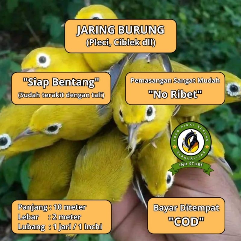 JARING BURUNG EMPRIT HAJI JARING BURUNG KECIL JARING BURUNG SAWAH JARING BURUNG PIPIT PEKING MURAH J
