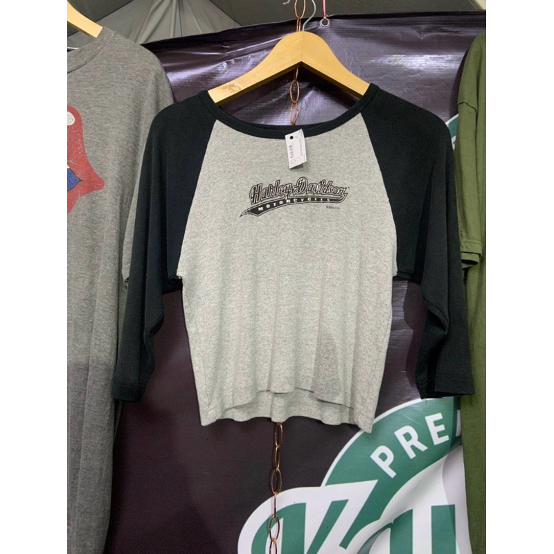 KAOS HARLEY DAVIDSON CROP TOP WANITA