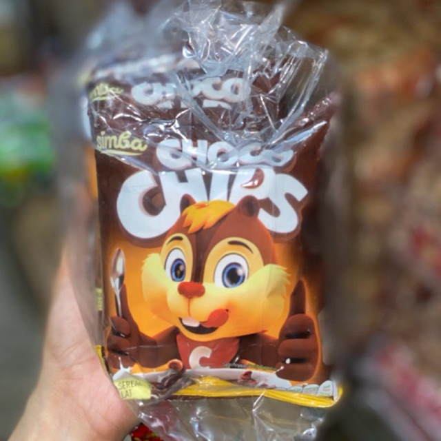 

Choco Chips Cereal SIMBA 1 Renceng 10pcs 12gr / 5 pcs 24gr