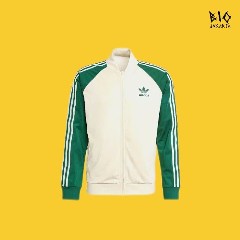 Adidas SST tracktop adicolor white green