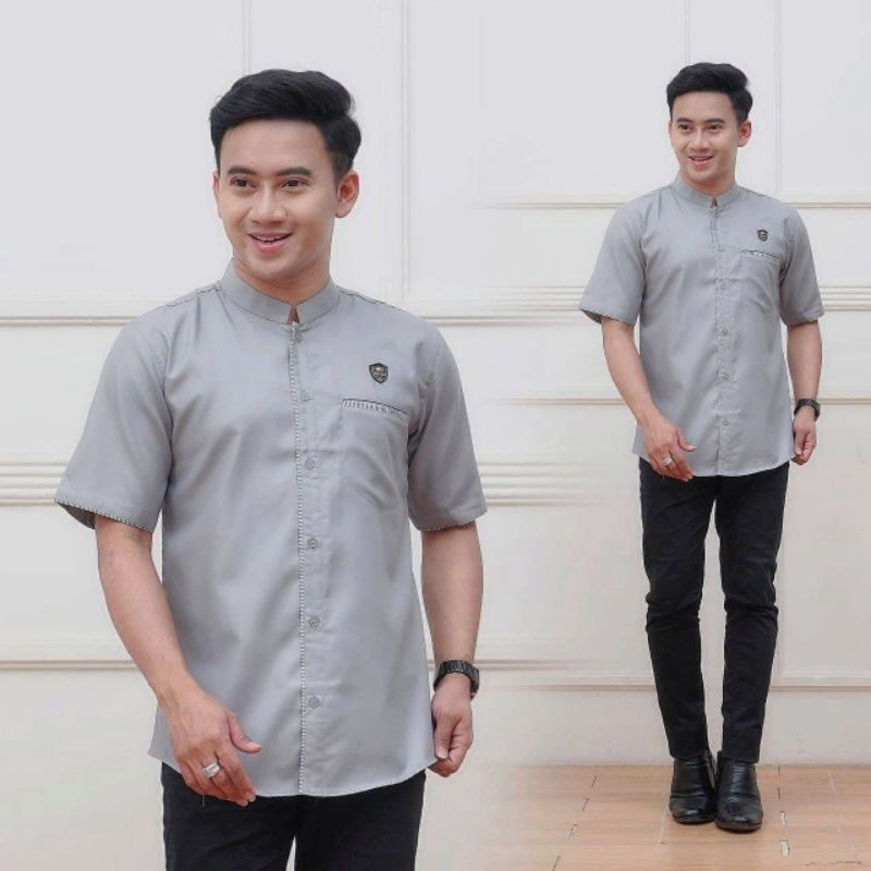 Koko Habib Motif Kurta Koko Pria Pendek Koko Kombinasi Jaz Kemeja Couple Salur Koko Premium Koko San