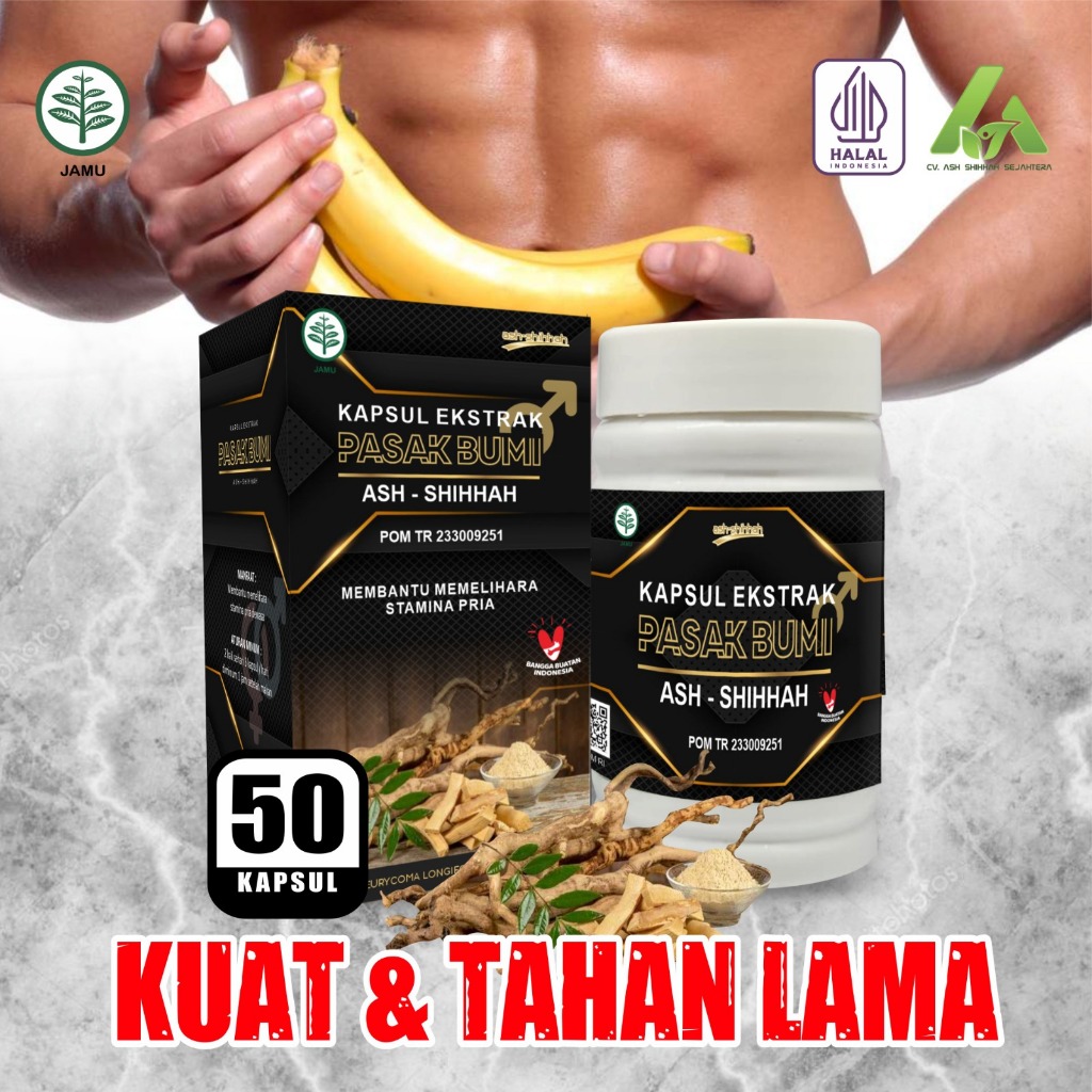 ORIGINAL Kapsul Ekstrak Pasak Bumi Ash-Shihah Kapsul Pasak Bumi Isi 50 Kapsul (BPOM)