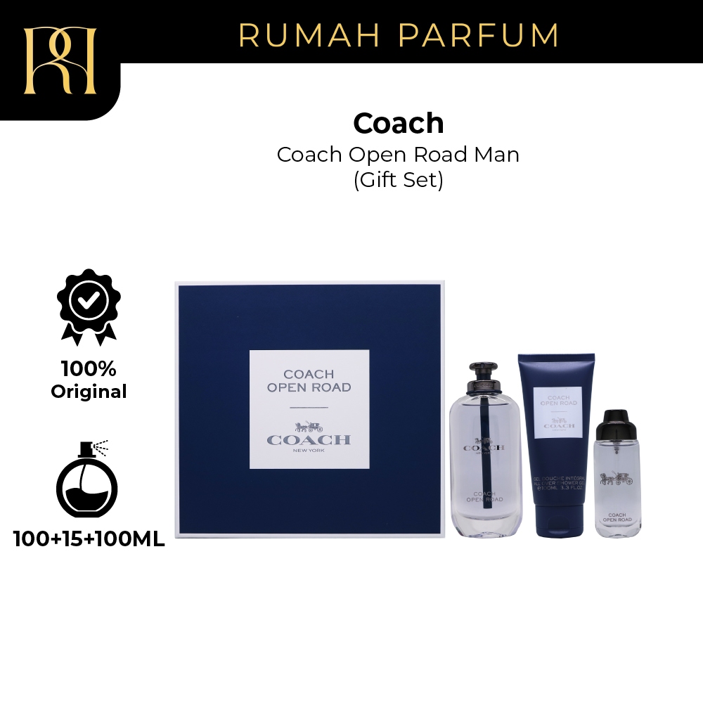 Parfum Pria Coach Coach Open Road Man (Gift Set) Men Tahan Lama