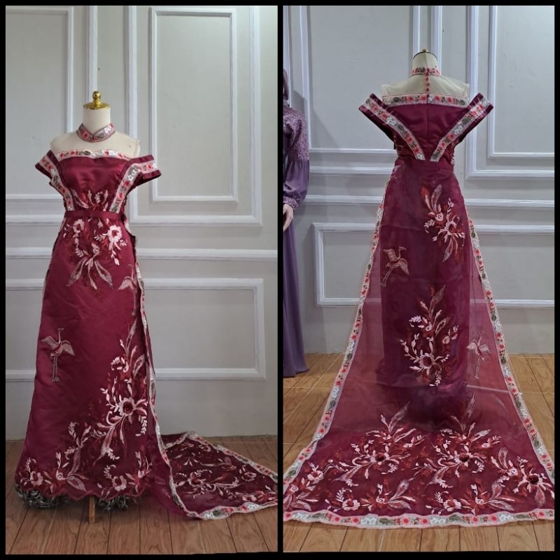 Cheongsam Couple Dress sangjit / Baju pesta chinese / gaun pengantin china