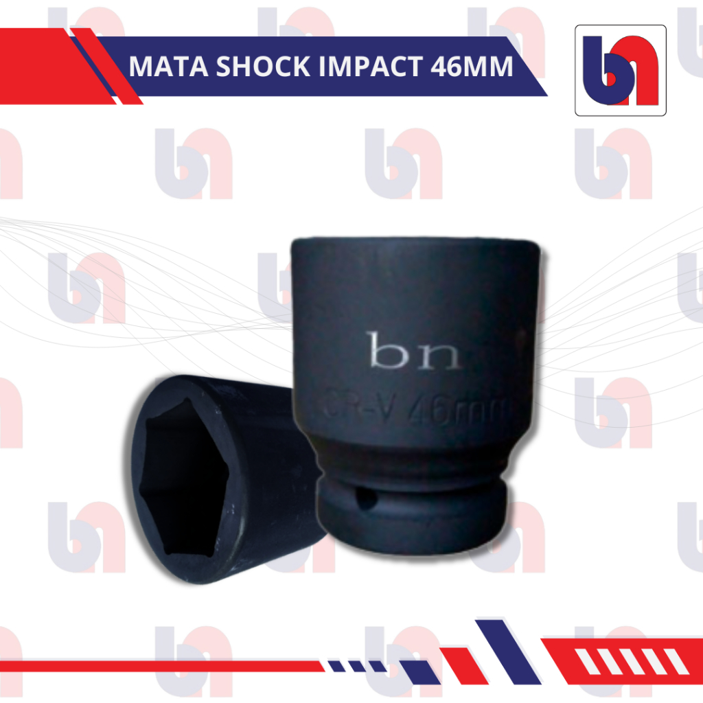 Mata Kunci Sock 1Inchi 46MM Impact Angin Manual Impek Cocok Untuk Buka Pinion Truk Loader Bego Kaki 