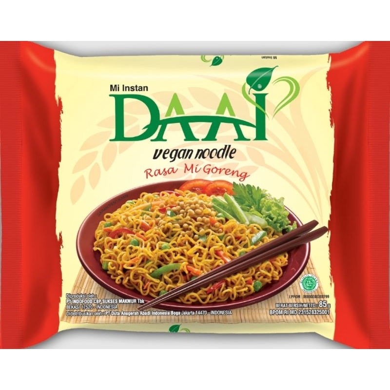 

Mie DaAi Goreng / Soto 1 Dus Vegan