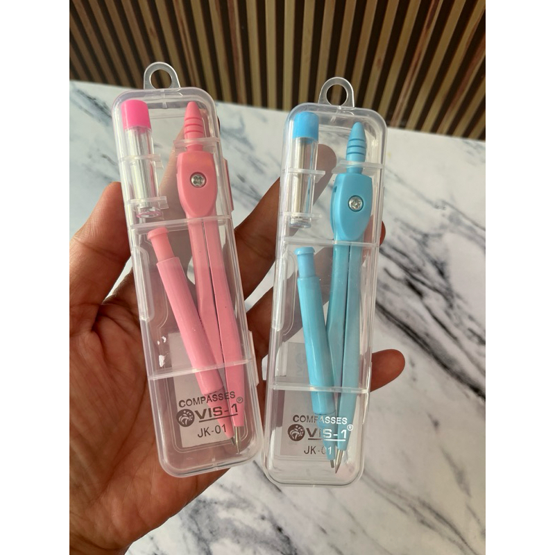 

(1 Pcs) VIS Jangka Set / Jangka Besi / Jangka Plus Pensil / Vis Jangka Jk-01