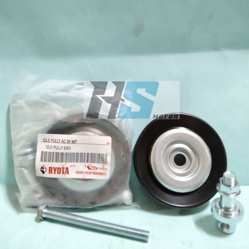 IDLE PULLY AC MOBIL SETELAN FANBELT MOBIL UNIVERSAL TOYOTA KIJANG 5k 6301