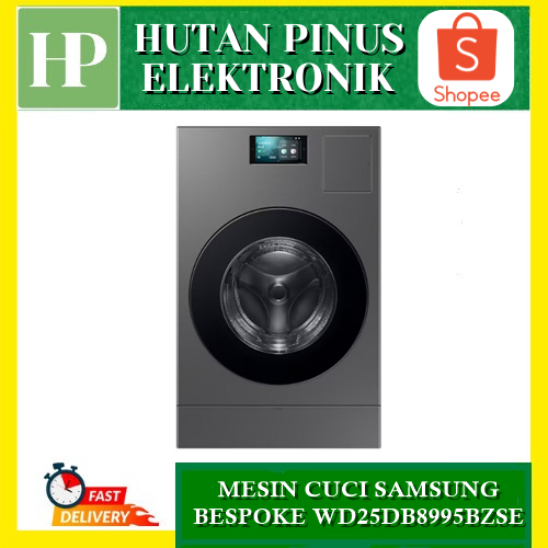 MESIN CUCI BESPOKE WD25DB8995BZSE FRONT LOADING WASHER 25 KG & DRYER 15 KG
